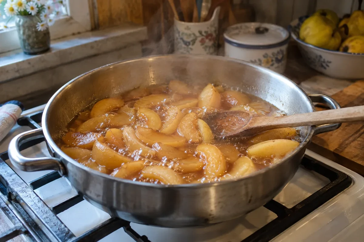Варенье из айвы варится дольками